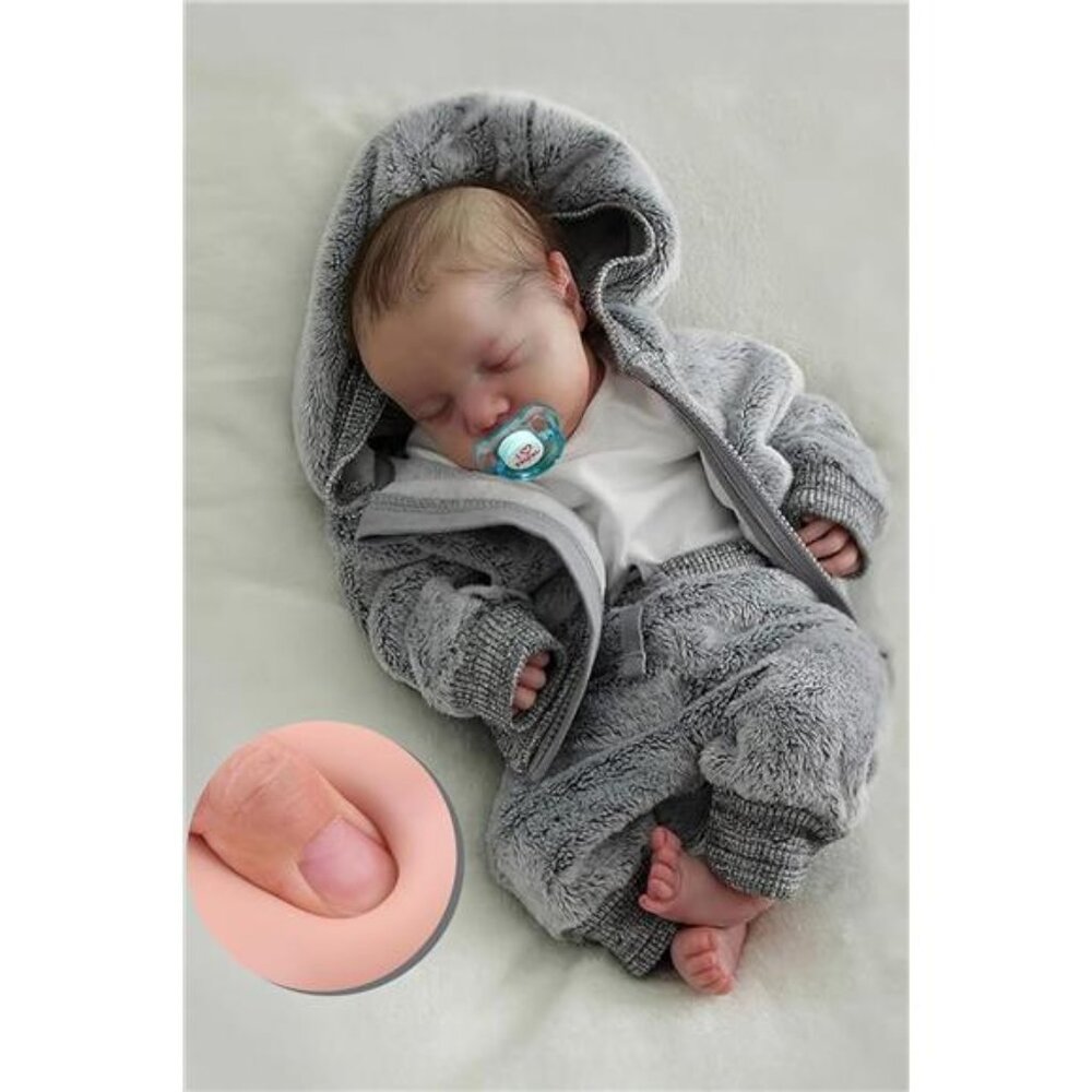 Lifelike Reborn Baby Dolls Boys 17-Inch Real Baby Feeling Realistic Newborn Doll